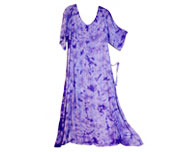Rayon Short Sleeve, Long Dress