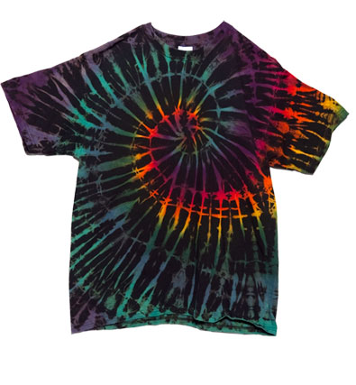 Personalized Rainbow Tie Dye Pocket Tee