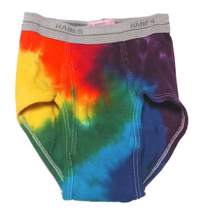 Tie Dye Mens Underwear - Rainbow Stripe - Your Tighties Ain't